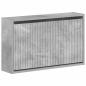 Preview: Wandmontierter Schuhschrank ARNHEM 71 x 17 x 43 cm Betongrau