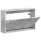 Preview: Wandmontierter Schuhschrank ARNHEM 71 x 17 x 43 cm Betongrau
