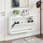 Preview: ARDEBO.de - Wandmontierter Schuhschrank ARNHEM 71 x 17 x 43 cm
