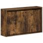 Preview: ARDEBO.de - Wandmontierter Schuhschrank ARNHEM 71 x 17 x 43 cm Raucheiche