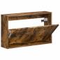 Preview: Wandmontierter Schuhschrank ARNHEM 71 x 17 x 43 cm Raucheiche