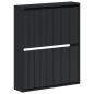 Preview: Wandmontierter Schuhschrank ARNHEM 71 x 17 x 86 cm Schwarz