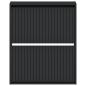 Preview: Wandmontierter Schuhschrank ARNHEM 71 x 17 x 86 cm Schwarz