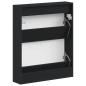 Preview: Wandmontierter Schuhschrank ARNHEM 71 x 17 x 86 cm Schwarz