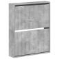 Preview: Wandmontierter Schuhschrank ARNHEM 71 x 17 x 86 cm Betongrau