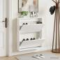 Preview: ARDEBO.de - Wandmontierter Schuhschrank ARNHEM 71 x 17 x 86 cm