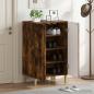 Preview: ARDEBO.de - Schuhschrank ARNHEM 59,5 x 39,5 x 90 cm Holzwerkstoff