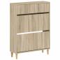Preview: Schuhschrank ARNHEM 78 x 24 x 103 cm Holzwerkstoff Sonoma-Eiche
