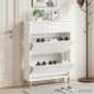 Preview: ARDEBO.de - Schuhschrank ARNHEM 78 x 24 x 103 cm Holzwerkstoff