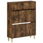 Preview: ARDEBO.de - Schuhschrank ARNHEM 78 x 24 x 103 cm Holzwerkstoff Räuchereiche