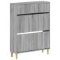 Preview: ARDEBO.de - Schuhschrank ARNHEM 78 x 24 x 103 cm Holzwerkstoff Sonoma-Grau