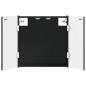 Preview: Dartboard Schrank ARNHEM Schwarz 52,5 x 10,5 x 53,5 cm