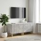 Preview: ARDEBO.de - TV-Schrank Betongrau Holzwerkstoff