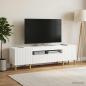 Preview: ARDEBO.de - LED-TV-Schrank ARNHEM 153 x 35 x 43 cm Weiß Holzwerkstoff