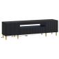 Preview: LED-TV-Schrank ARNHEM 153 x 35 x 43 cm Schwarz Holzwerkstoff