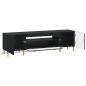 Preview: LED-TV-Schrank ARNHEM 153 x 35 x 43 cm Schwarz Holzwerkstoff