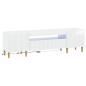 Preview: LED-TV-Schrank ARNHEM 153 x 35 x 43 cm Hochglanz Weiß