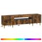 Preview: LED-TV-Schrank ARNHEM 153 x 35 x 43 cm Raucheiche Holzwerkstoff