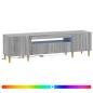 Preview: LED-TV-Schrank ARNHEM 153 x 35 x 43 cm Sonoma-Grau