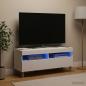 Preview: LED-TV-Schrank ARNHEM 100 x 35 x 43 cm Weiß Holzwerkstoff