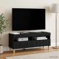Preview: ARDEBO.de - LED-TV-Schrank ARNHEM 100 x 35 x 43 cm Schwarz Holzwerkstoff