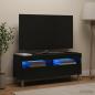 Preview: LED-TV-Schrank ARNHEM 100 x 35 x 43 cm Schwarz Holzwerkstoff