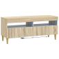 Preview: LED-TV-Schrank ARNHEM 100 x 35 x 43 cm Sonoma-Eiche