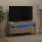 Preview: LED-TV-Schrank ARNHEM 100 x 35 x 43 cm Sonoma-Eiche
