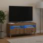 Preview: ARDEBO.de - LED-TV-Schrank ARNHEM 100 x 35 x 43 cm Artisan-Eiche