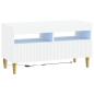 Preview: LED-TV-Schrank ARNHEM 81 x 35 x 43 cm Weiß Holzwerkstoff