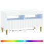 Preview: LED-TV-Schrank ARNHEM 81 x 35 x 43 cm Weiß Holzwerkstoff
