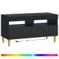 Preview: LED-TV-Schrank ARNHEM 81 x 35 x 43 cm Schwarz Holzwerkstoff