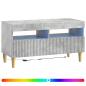 Preview: LED-TV-Schrank ARNHEM 81 x 35 x 43 cm Betongrau Holzwerkstoff