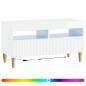 Preview: LED-TV-Schrank ARNHEM 81 x 35 x 43 cm Hochglanz Weiß