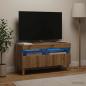 Preview: ARDEBO.de - LED-TV-Schrank ARNHEM 81 x 35 x 43 cm Artisan-Eiche