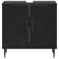 Preview: Waschbeckenschrank HAARLEM Schwarz 59,5 x 31,5 x 59 cm