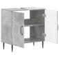 Preview: Waschbeckenschrank HAARLEM Betongrau 59,5 x 31,5 x 59 cm