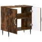 Preview: Waschbeckenschrank HAARLEM Raucheiche 59,5 x 31,5 x 59 cm