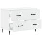 Preview: Waschbeckenschrank HAARLEM Weiß 82 x 41 x 58,5 cm Holzwerkstoff