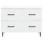 Preview: Waschbeckenschrank HAARLEM Weiß 82 x 41 x 58,5 cm Holzwerkstoff