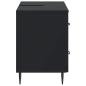 Preview: Waschbeckenschrank HAARLEM Schwarz 82 x 41 x 58,5 cm