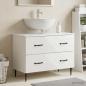 Preview: ARDEBO.de - Waschbeckenschrank HAARLEM Hochglanz Weiß 82 x 41 x 58,5 cm