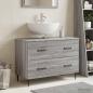 Preview: ARDEBO.de - Waschbeckenschrank HAARLEM Sonoma-Grau 82 x 41 x 58,5 cm