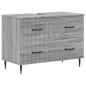 Preview: Waschbeckenschrank HAARLEM Sonoma-Grau 82 x 41 x 58,5 cm