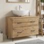 Preview: ARDEBO.de - Waschbeckenschrank HAARLEM Artisan-Eiche 82 x 41 x 58,5 cm