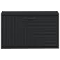 Preview: Wandmontierter Schuhschrank HAARLEM 71 x 17 x 43 cm Schwarz