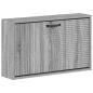 Preview: ARDEBO.de - Wandmontierter Schuhschrank HAARLEM 71 x 17 x 43 cm Sonoma-Grau
