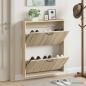 Preview: ARDEBO.de - Wandmontierter Schuhschrank HAARLEM 71 x 17 x 86 cm