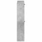 Preview: Wandmontierter Schuhschrank HAARLEM 71 x 17 x 86 cm Betongrau