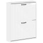 Preview: Wandmontierter Schuhschrank HAARLEM 71 x 17 x 86 cm